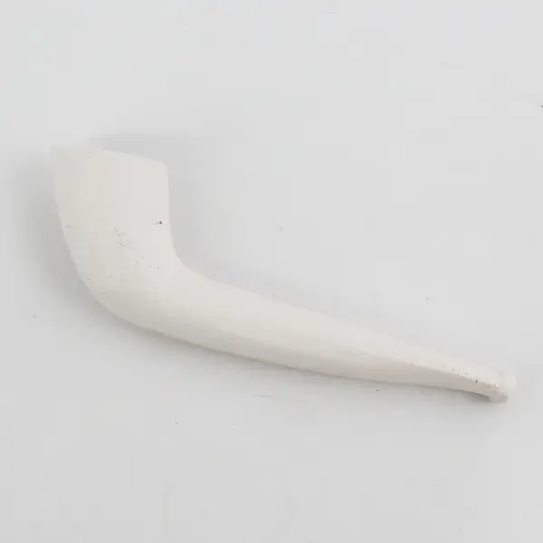 White Clay Ceramic Tobacco Smoking Pipe 5 Inches Long
