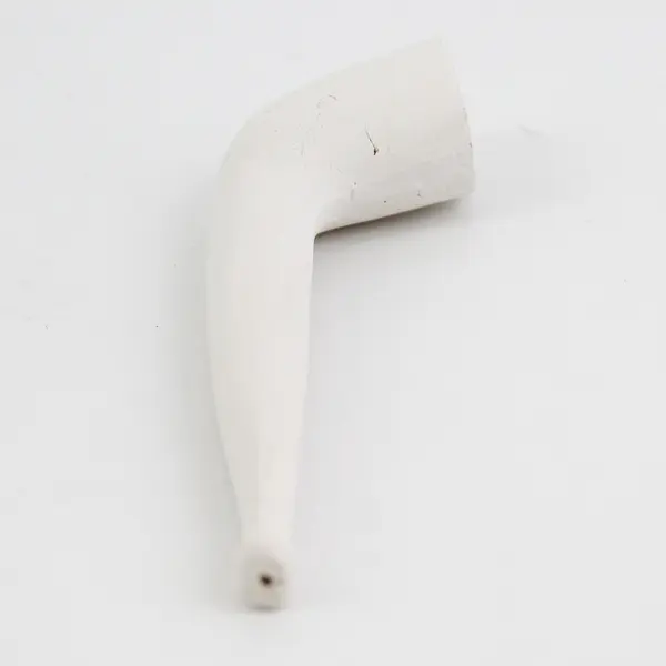 White Clay Ceramic Tobacco Smoking Pipe 5 Inches Long
