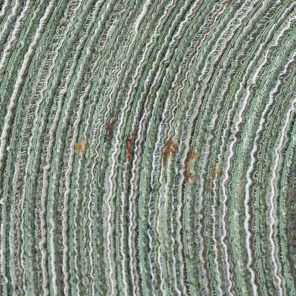 Lot Of 6 Unbranded Solid Green Color Round Fabric Placemats 15.5" Diameter