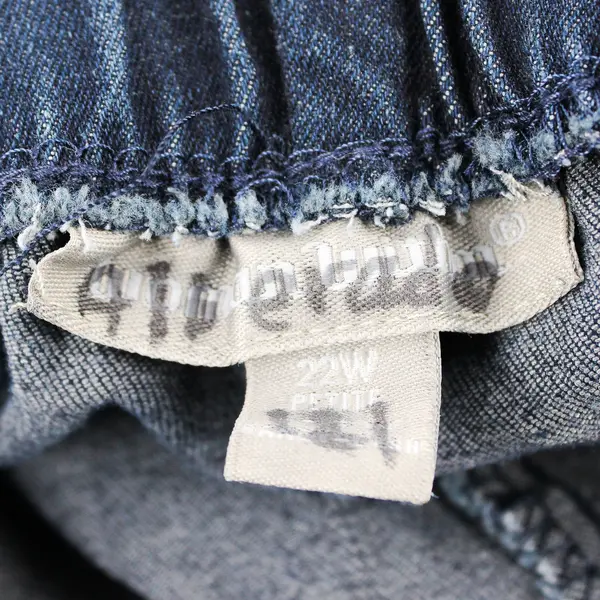 Woman Within Dark Wash Wide-Leg Pull-On Pants Women's 22W Petite