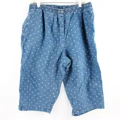 Woman Within Medium Wash Blue Polka Dot Pull-On Shorts Women's 20W Petite