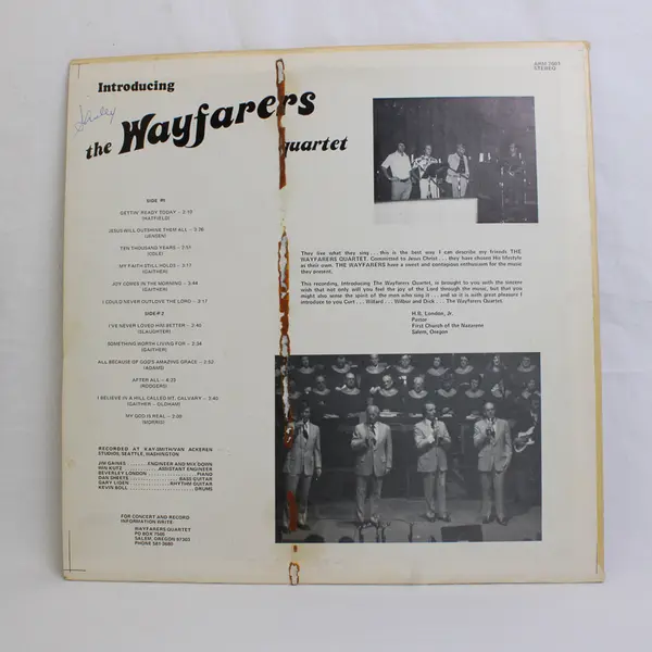  Introducing the Wayfarers Quartet Vinyl LP Record