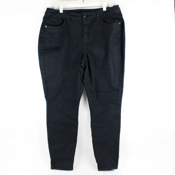 Lane Bryant Tapered-Leg Dark Wash Denim Jeans Women's Size 18