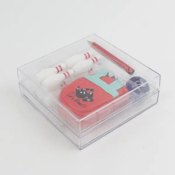 2003 Garden At Home Miniature Desktop Bowling Set 10 Pins, Ball, Bag NIP