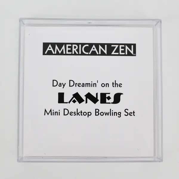 2003 Garden At Home Miniature Desktop Bowling Set 10 Pins, Ball, Bag NIP