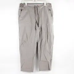 Marika Light Taupe Straight-Leg Roll-Tab Pants Women's XL