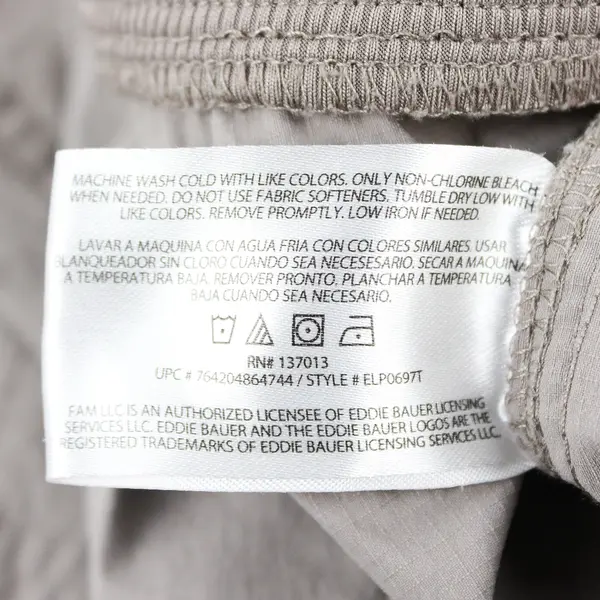 Marika Light Taupe Straight-Leg Roll-Tab Pants Women's XL