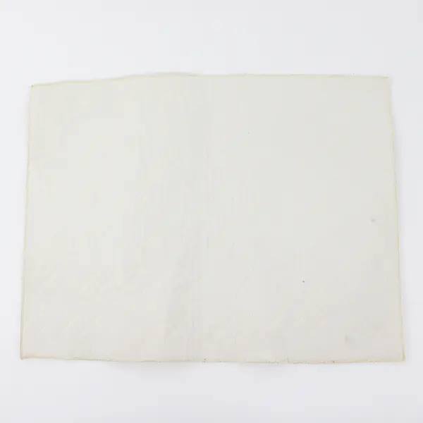 Lot Of 2 Unbranded Matching Gold/Cream Floral Fabric Placemats 13" x 17"