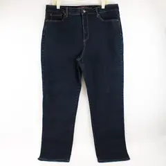 Gloria Vanderbilt Blue Dark Wash Amanda Straight-Leg Jeans Women's Size 16