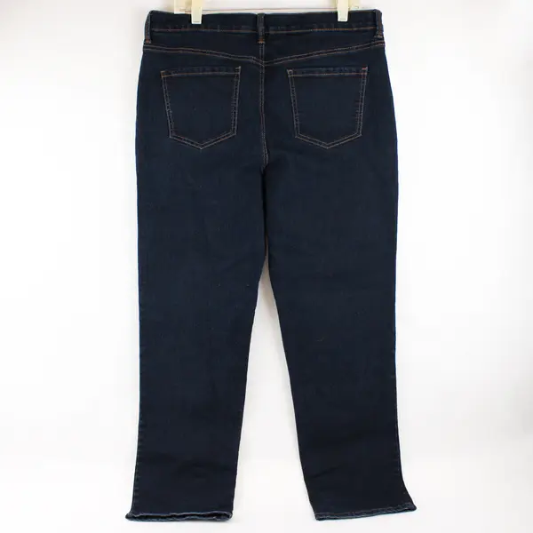 Gloria Vanderbilt Blue Dark Wash Amanda Straight-Leg Jeans Women's Size 16