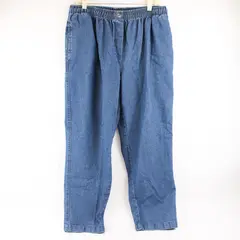 Woman Within Blue Medium Wash Tapered-Leg Pull-On Pants Women's 18W Petite