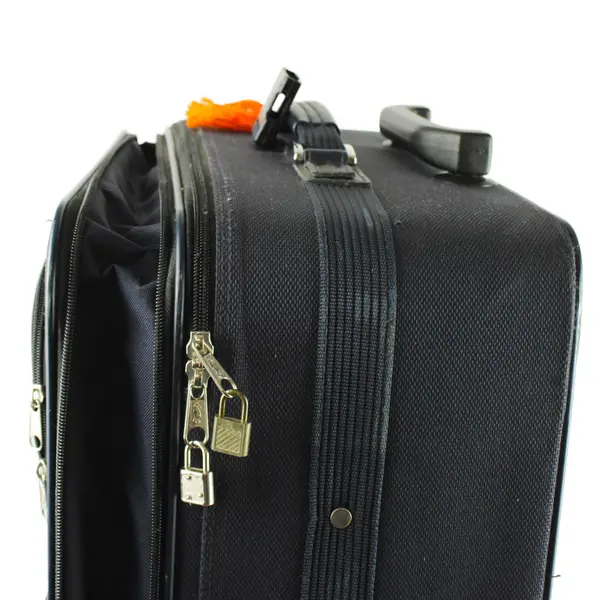 Vintage Atlantic 2 Wheel Bag Suitcase Black 28” Laptop Compartment Expandable