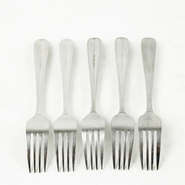 Set of 5 Oneida Dylan Stainless Individual Salad Forks