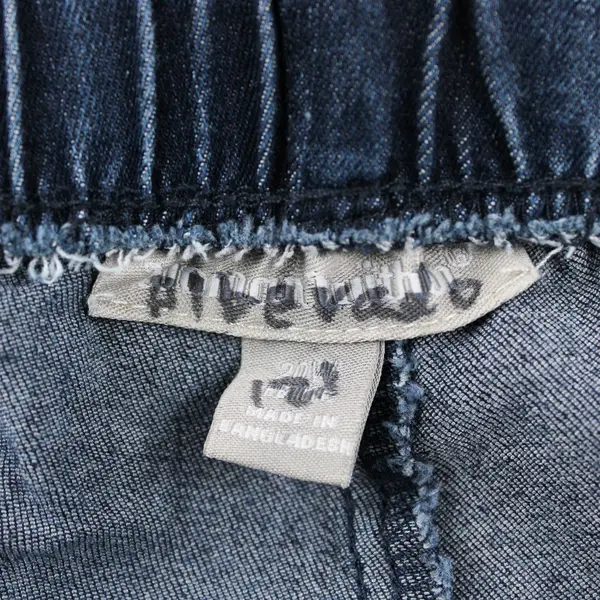 Woman Within Blue Dark Wash Wide-Leg Pull-On Pants Women's 20W Petite