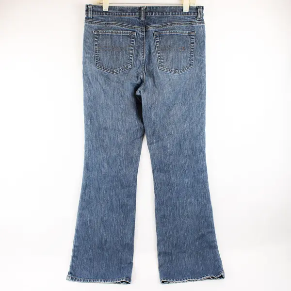 West Side New York & Co. Medium Wash Flare Jeans Women's Size 10