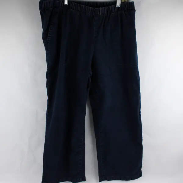 Crazy Horse Liz Claiborne Navy Blue Ankle Pants Women's Size 20W Petite