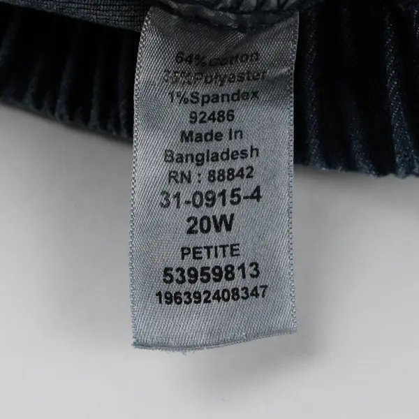 Crazy Horse Liz Claiborne Navy Blue Ankle Pants Women's Size 20W Petite