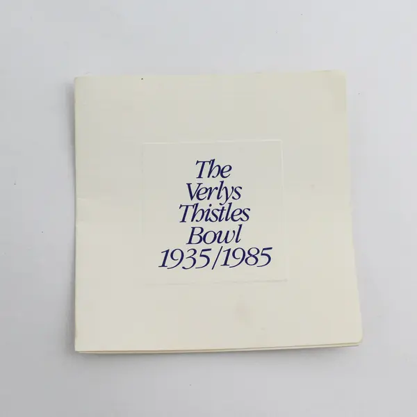  Holophane Veryls Thistles Bowl Frosted Amber 1935/1985