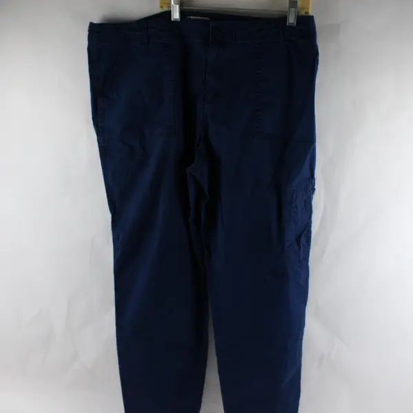 Liz Claiborne Blue Classic Tapered-Leg Cargo Pants Women's Size 16