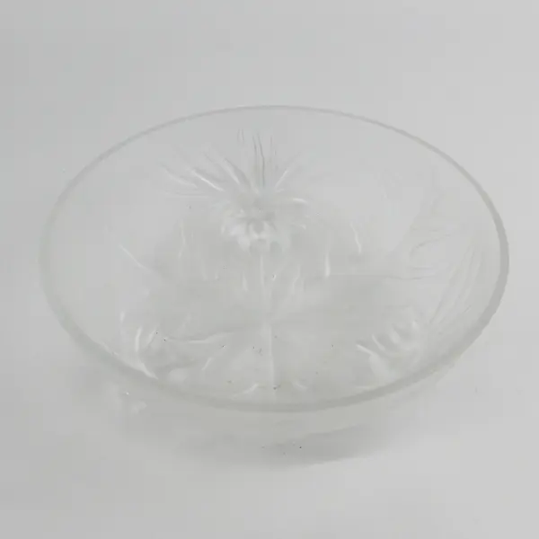 Holophane Verlys Thistles Bowl Frosted White 1935/1999