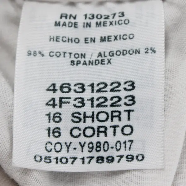 Lee Off-White All Day Pant Women's Size 16 Short FLAWED