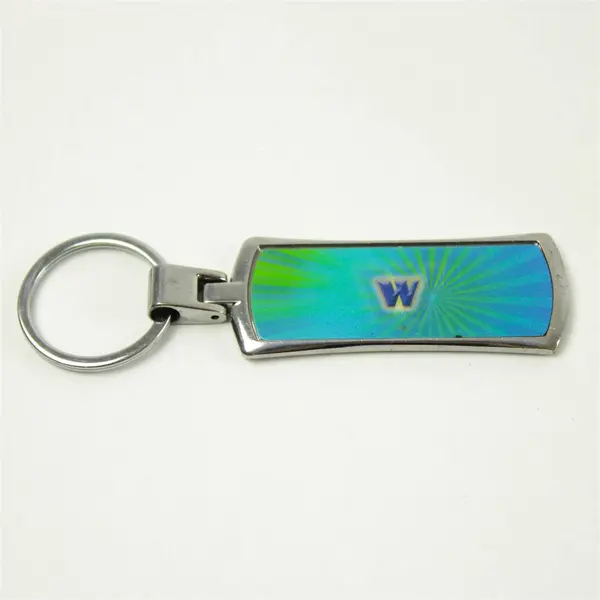 Vintage Los Angeles Hollywood Souvenir Keychain Metal 'W' on Back