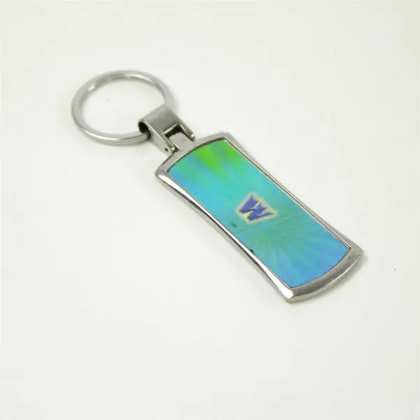 Vintage Los Angeles Hollywood Souvenir Keychain Metal 'W' on Back