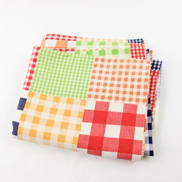Handmade Bright Multi-Color Tablecloth 36 x 62 in