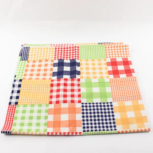 Handmade Bright Multi-Color Tablecloth 36 x 62 in