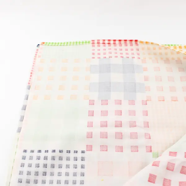 Handmade Bright Multi-Color Tablecloth 36 x 62 in