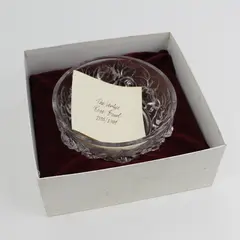 Holophane Veryls Rose Bowl Clear 1935/1984 Original Soiled Box