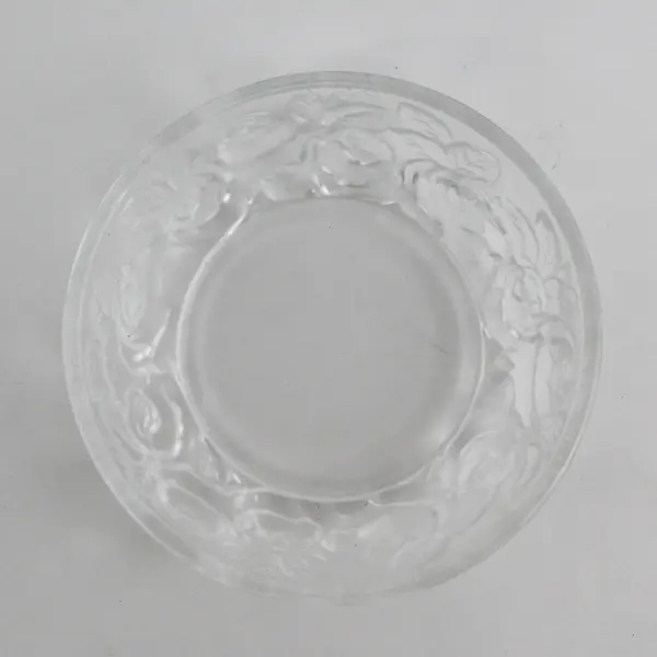 Holophane Veryls Rose Bowl Clear 1935/1984 Original Soiled Box