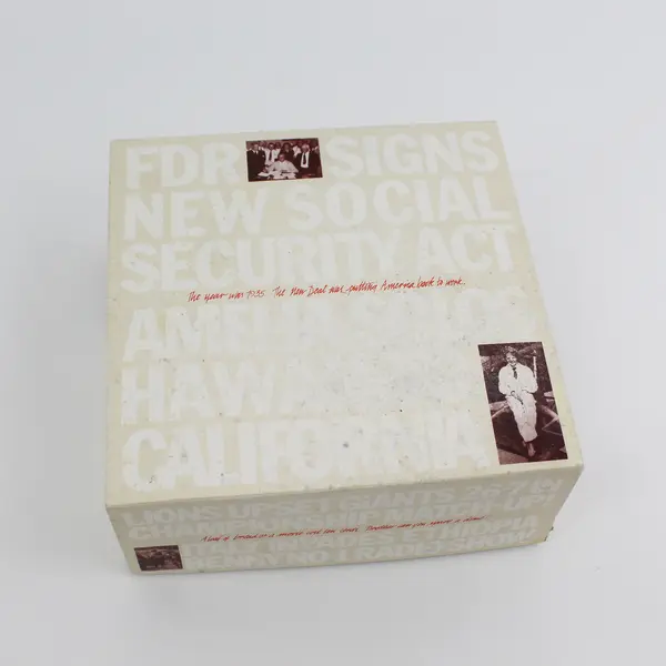 Holophane Veryls Rose Bowl Clear 1935/1984 Original Soiled Box