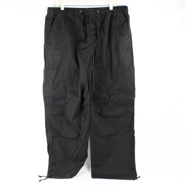 No Boundaries Solid Black Wide-Leg Cargo Pants Juniors XXL 19