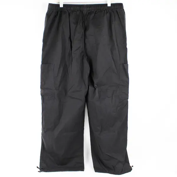 No Boundaries Solid Black Wide-Leg Cargo Pants Juniors XXL 19