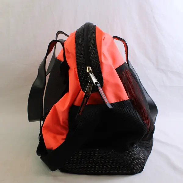 Avia Black and Neon Orange Travel Duffle Gym Bag 17"
