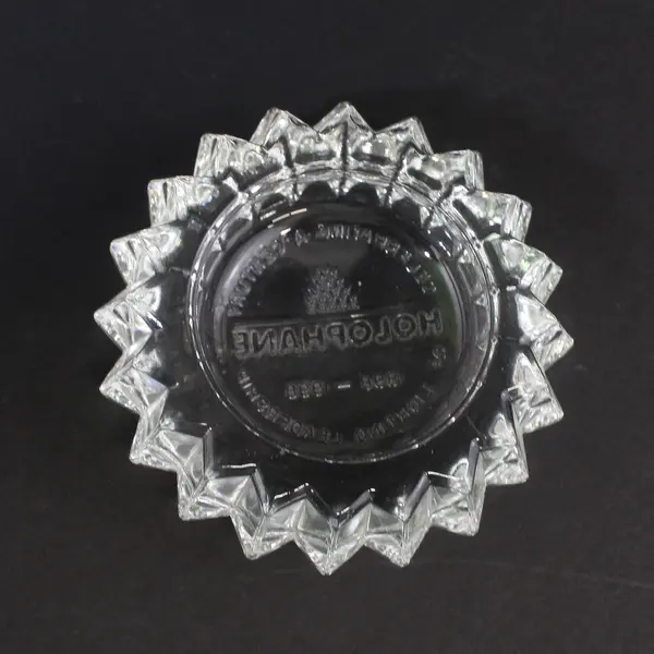 Vintage Holophane 100th Anniversary Clear Glass Ashtray 