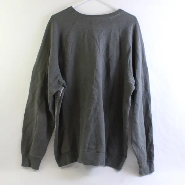 Hybrid Promotions Gray Leopard Print Sweatshirt Women's XL