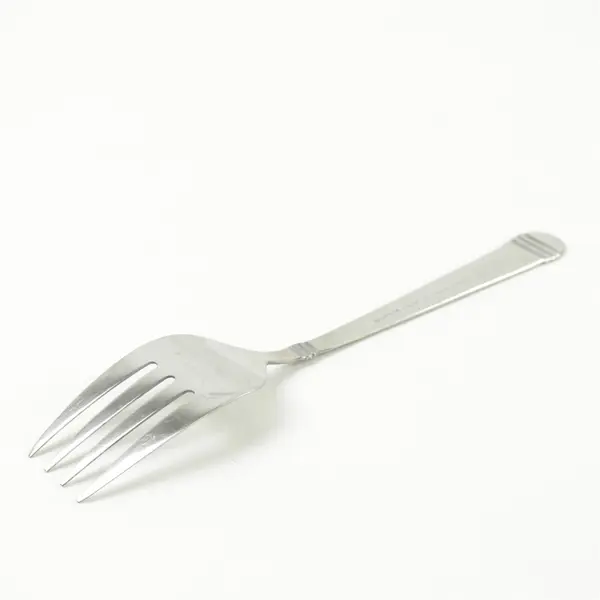 Set of 2 Hampton Silversmiths Arielle Stainless Medium Solid Meat Serving Forks