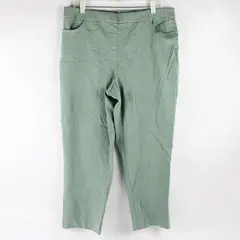 Alfred Dunner Green Tapered-Leg Dress Pants Women's Size 18P