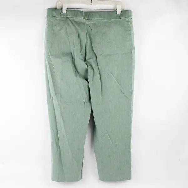 Alfred Dunner Green Tapered-Leg Dress Pants Women's Size 18P