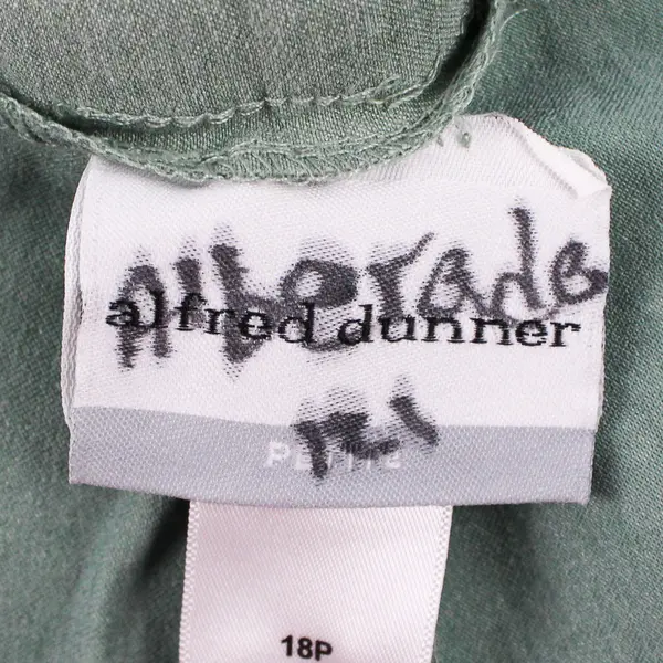 Alfred Dunner Green Tapered-Leg Dress Pants Women's Size 18P