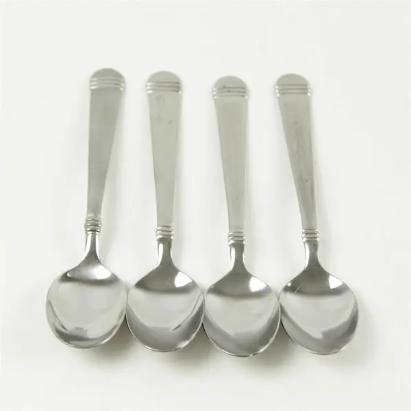 Set of 4 Hampton Silversmiths Arielle Stainless Teaspoons