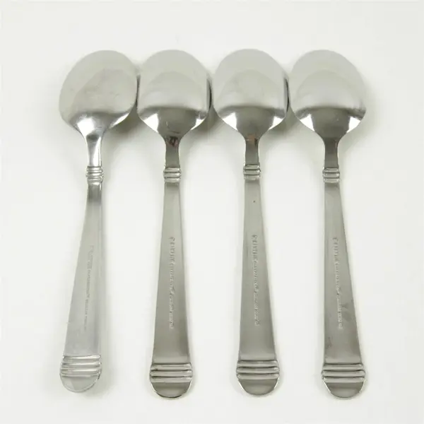 Set of 4 Hampton Silversmiths Arielle Stainless Teaspoons