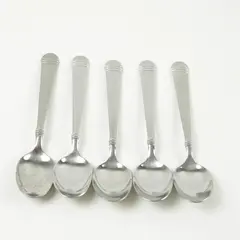 Set of 5 Hampton Silversmiths Arielle Stainless Teaspoons