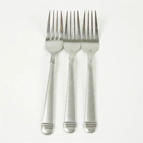 Set of 3 Hampton Silversmiths Arielle Stainless Salad Forks