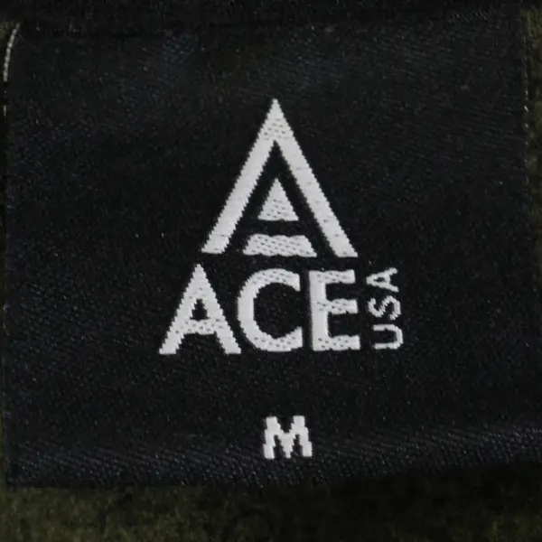 ACE USA Cougar Lane Lodge Embroidered Green Zip-Up Hoodie Adult Size Medium