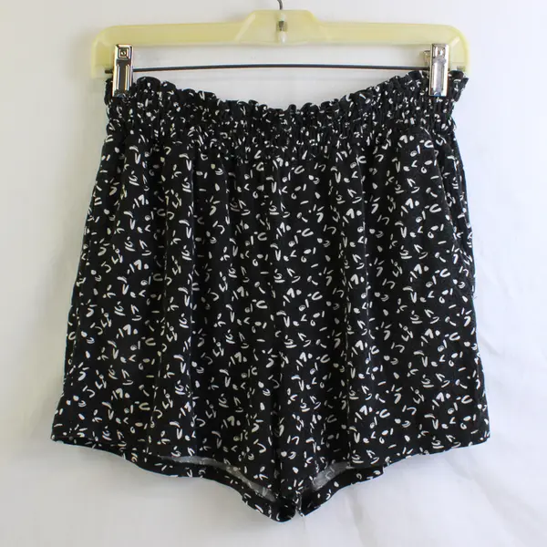 Rumi + Ryder Black and White Lounge Pajama Shorts Girls' XL 16-18