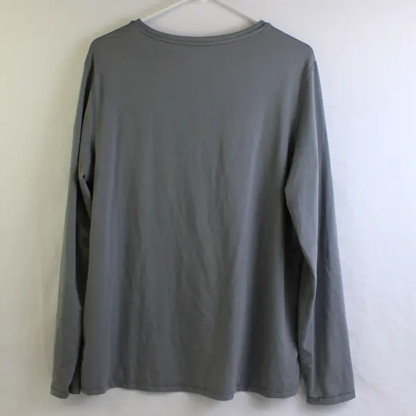 Athletic Works Gray Long-Sleeved Activewear T-Shirt Women's XL 16-18
