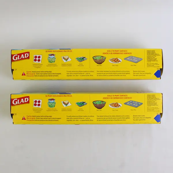 Lot of 2 Glad Press'N Seal Multipurpose Sealing Wrap, 70 sq ft New